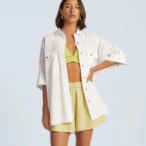 Everlane The Cotton Tourist Button Front Short Sleeve NWOT